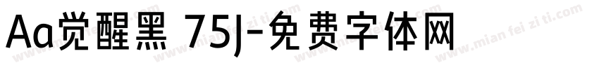Aa觉醒黑 75J字体转换